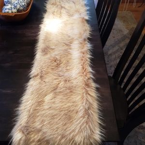 Faux fur stole